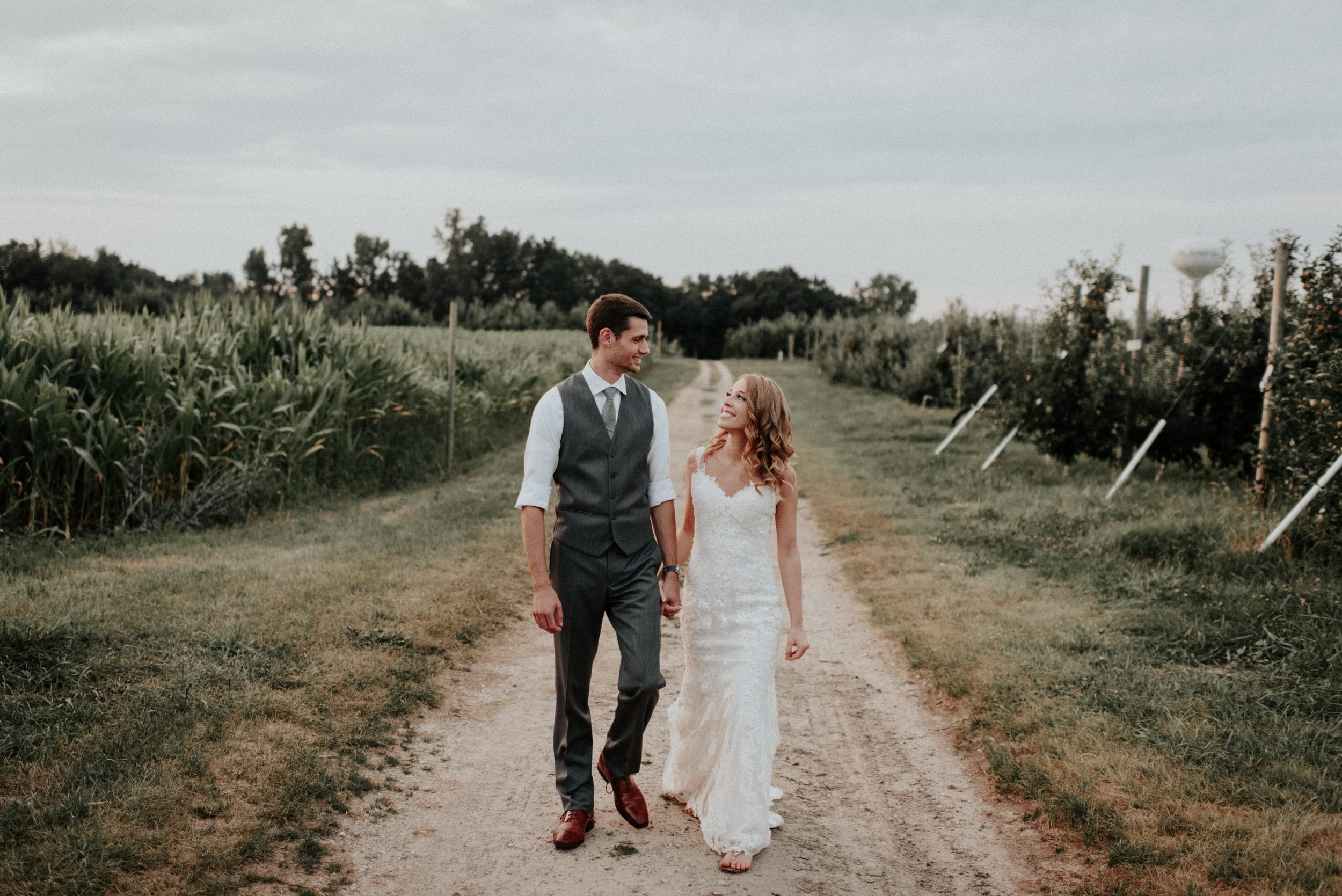Golden hour bride and groom photos Relaxed, Backyard, Wedding, Josh Rexford